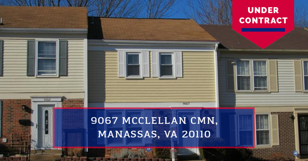 UNDER CONTRACT 9067 McClellan Cmn, Manassas, VA 20110 Home for Sale Linton Hall Realtors