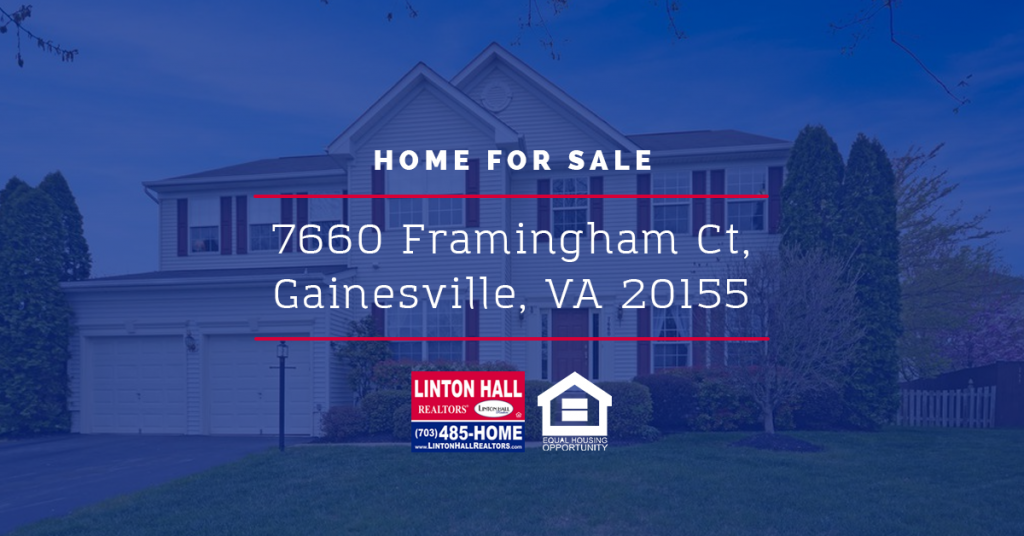 7660 Framingham Ct, Gainesville, VA 20155 Home for Sale Linton Hall